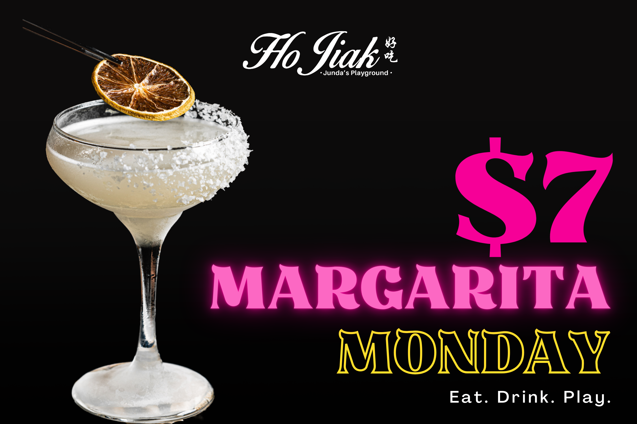 Kicking off the week with $7 Margaritas – the perfect way to turn your week into a fiesta! Book Now